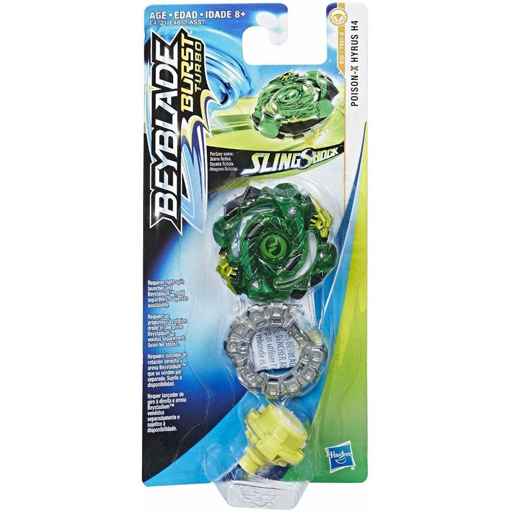 New BEYBLADE Burst Turbo Slingshock Single Top‎ Poison- X Hyrus H4 Battle Toy
